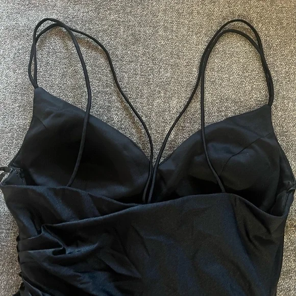 Beautiful brand new :never used black Amelia Couture long gown/ dress - Picture 2 of 5